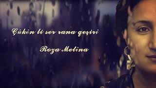 #helbest #siir #sair #sairdensiiri ŞAİRDEN ŞİİRİ'nde ROZA METİNA var.