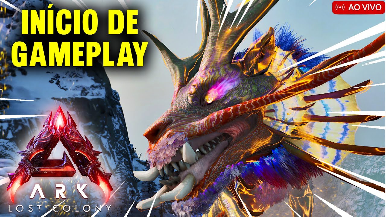 🔴ARK LOST COLONY🔴INICIANDO NOSSA JORNADA NESSE MAPA INSANO!!! (!pix) (!membro)