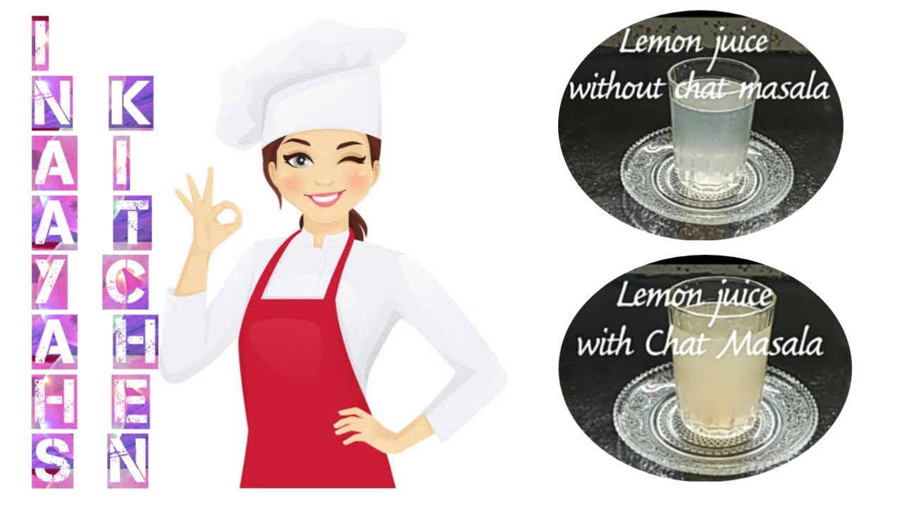Lemon juice with chat masala and lemon juice without chat masala