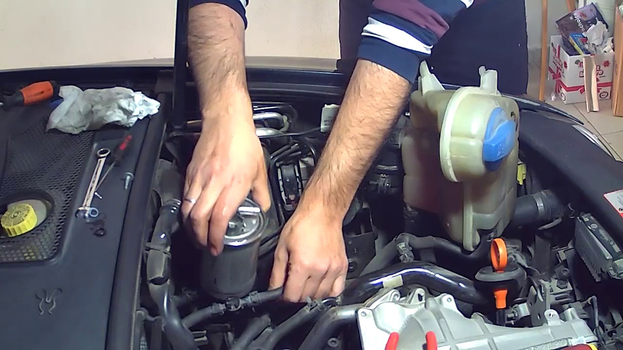 AUDİ A6 2.0 TDI 4F FUEL FILTER REPLACEMENT YouTube