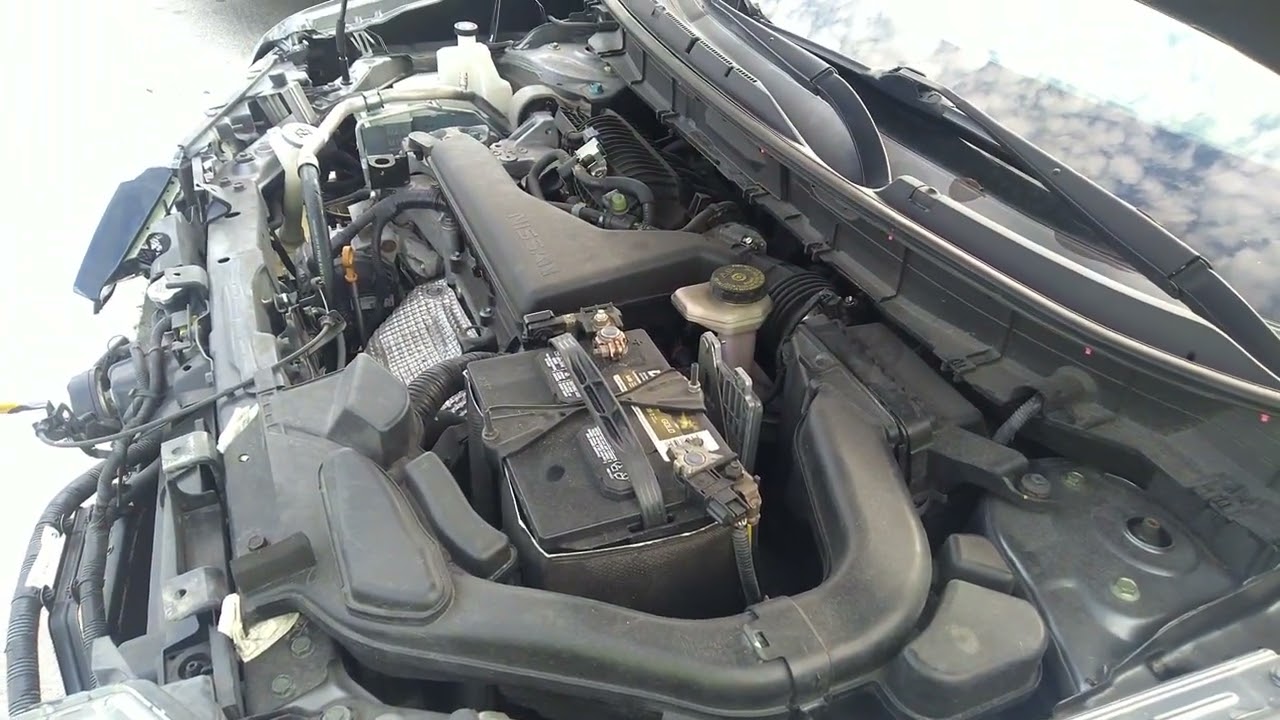 Звук мотора Nissan QR25DE 2.5L Inline4 16 Valve  Gas Regular Unleaded от 2017 Nissan Rogue Sv KNM...