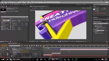 3D Logo Animation in after effect -  After Effects Tutorial - No Third Party Plugin