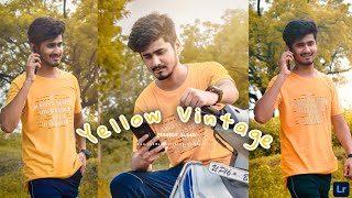 Yellow Vintage Presets | Lightroom Mobile Presets DNG | How To Edit Photo | Perfect click screenshot 1