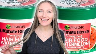 GARNIER ULTIMATE BLENDS HAIR FOOD WATERMELON | application and review