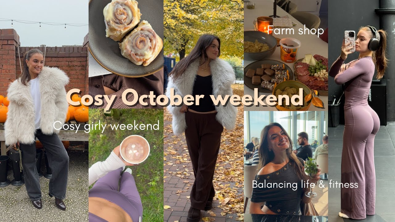 УЮТНЫЕ ВЫХОДНЫЕ В ОКТЯБРЕ В МОЕЙ ЖИЗНИ🎃 | баланс между жизнью и фитнесом, фермерский магазин, дев...