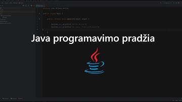Java programavimo pradžia
