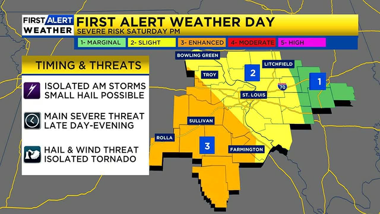 First Alert Weather Day Saturday: Severe Storms Possible - YouTube