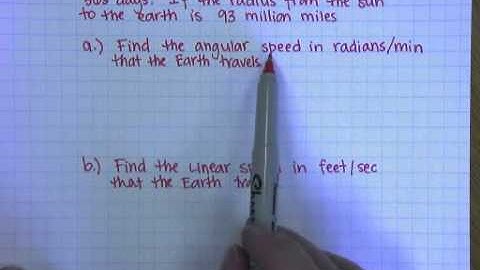 6.1 Arc length, area of a sector, angular speed, and linear speed