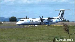 Take off | Flybe | Dash8 Q400 | G-FLBD | Clermont-Ferrand Auvergne airport | with ATC