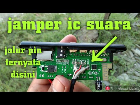 cara pasang modul mp3 bluetooth ke power amplifier! tidak noise, dengung