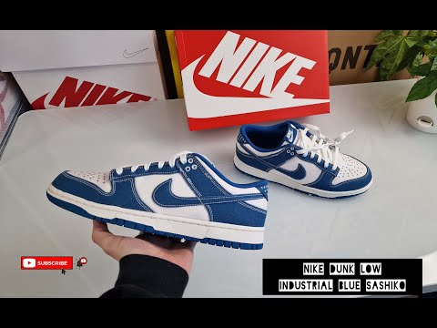 Nike Dunk Low Industrial Blue Sashiko - On Feet and Check * NiCe 84% ✌️