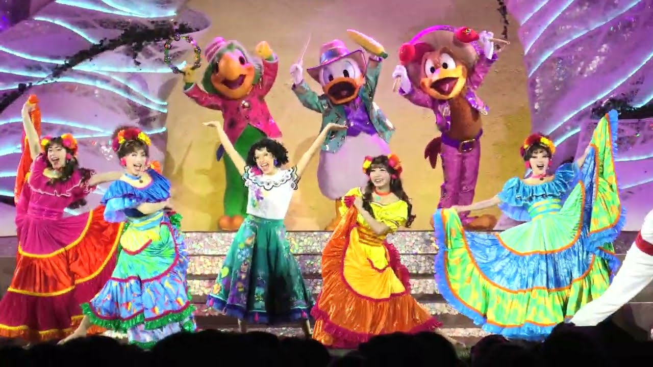 夜回【ダンス・ザ・グローブ！】TDS 2026.02.02 17:45回 東京ディズニーシー ウォーターフロントパークエリア外後方に30分前到着 ビデオカメラキャラ追い撮影