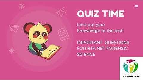 Quiz Session #forensic science 🧬 #NTA NET #multiple choice questions