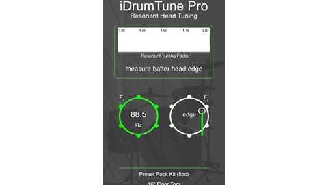 Tune the resonant drum head to make your drums come alive!… iDrumTune Pro drum tuner app