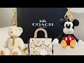 Coach Keychain Unboxing- Bear Bag Charm, Mickey, and Mini Rogue