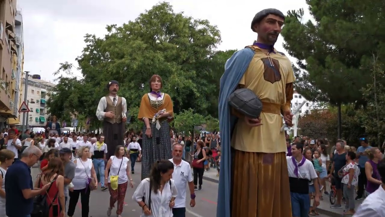 Passejada de Gegants. Festa Major d'Estiu 2024 de Mollet del Vallès.