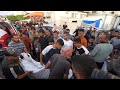 Bodies of people killed in Israeli airstrike on Deir al Balah are brought to hospital morgue