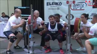 Romain Picot-Gueraud - 700kg 7th Place 83kg- IPF World Classic Powerlifting Championships 2016