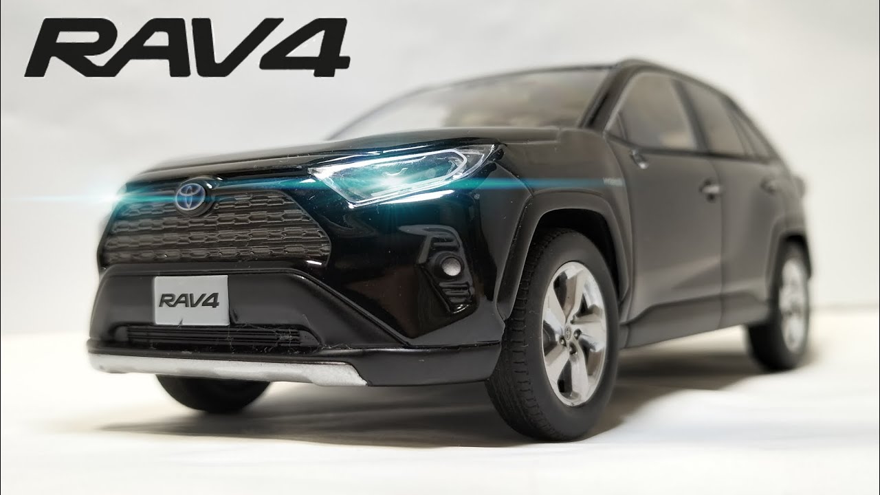 トヨタrav4 カラーサンプルミニカーアティチュードブラックマイカ