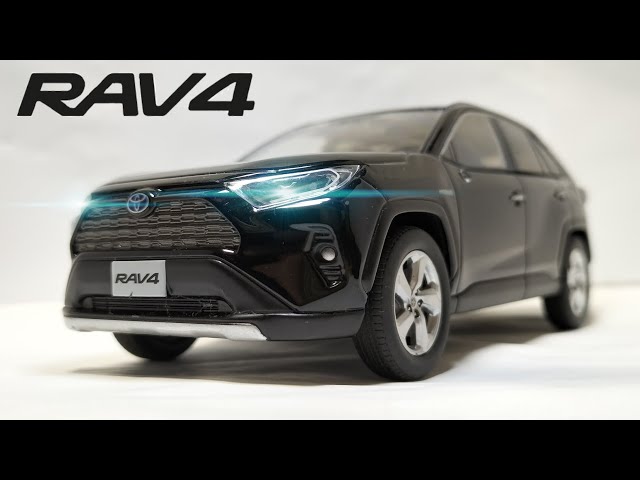 1/30 色見本ミニカー トヨタ RAV4 アティチュードブラックマイカ - YouTube