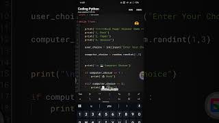 💡Python Rock Paper Scissors Game 🎮 | Python Mini Project for Beginners | Python Project