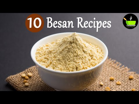 10 Besan Recipes   Easy Besan Recipes   Tasty Besan Recipes    Gram Flour or Chickpea Flour Recipes