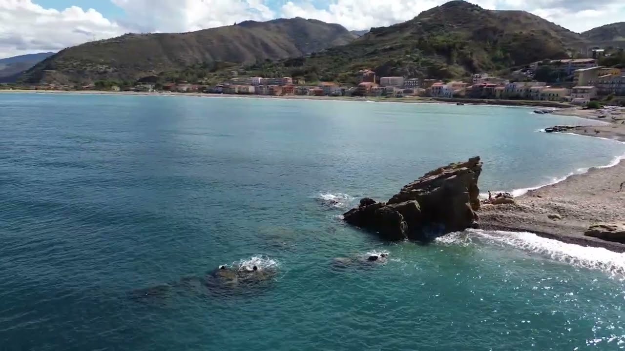 Castel di Tusa  in 4K #sicilyisland #travel #drone #isole #vacation #beach #arte