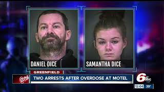 2 arrested in Greenfield after woman overdoses in motel