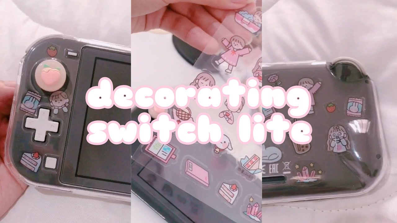 🍰 decorating my nintendo switch lite || mini vlog - YouTube