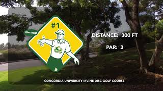 Hole 1 Right Pin Placement - Cui Disc Golf Course