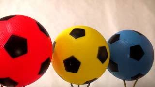 幼児用サッカーボール（玩具）プレゼント　赤・青・黄3個セット×3名様