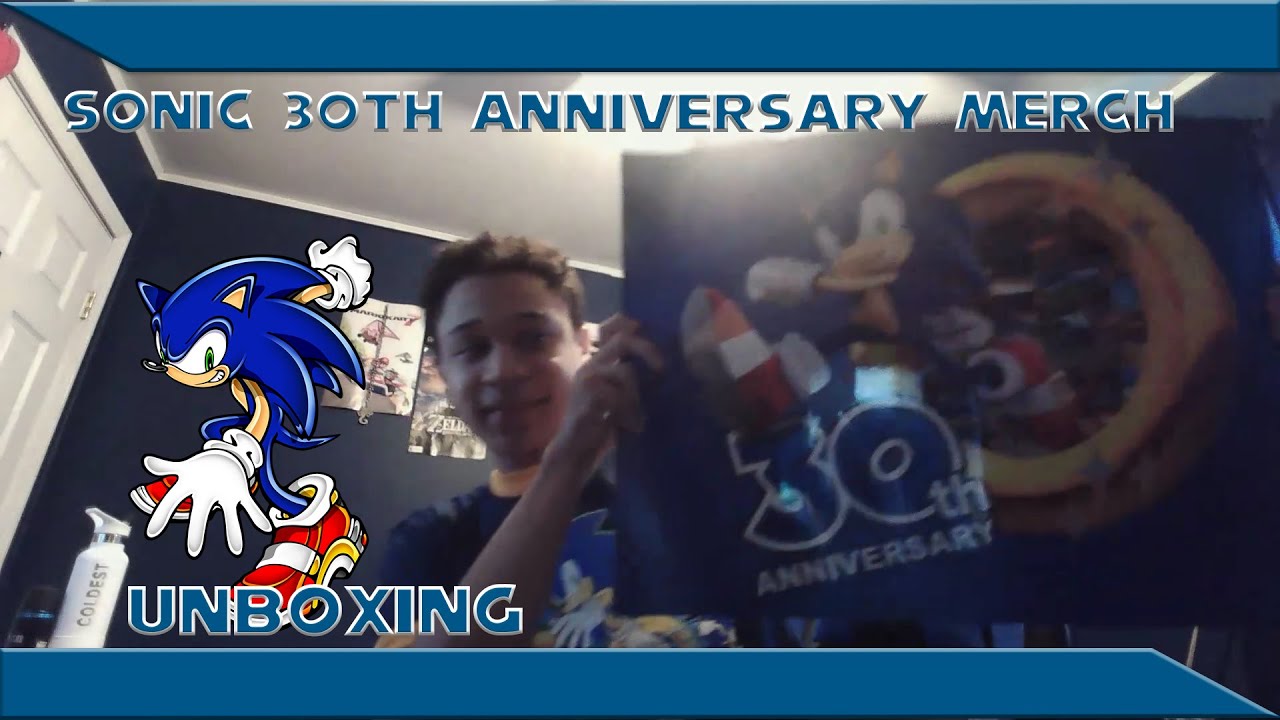Sonic 30th Anniversary merch finally arrives UNBOXING