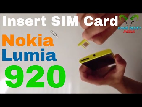 Nokia Lumia 920 Insert The SIM Card