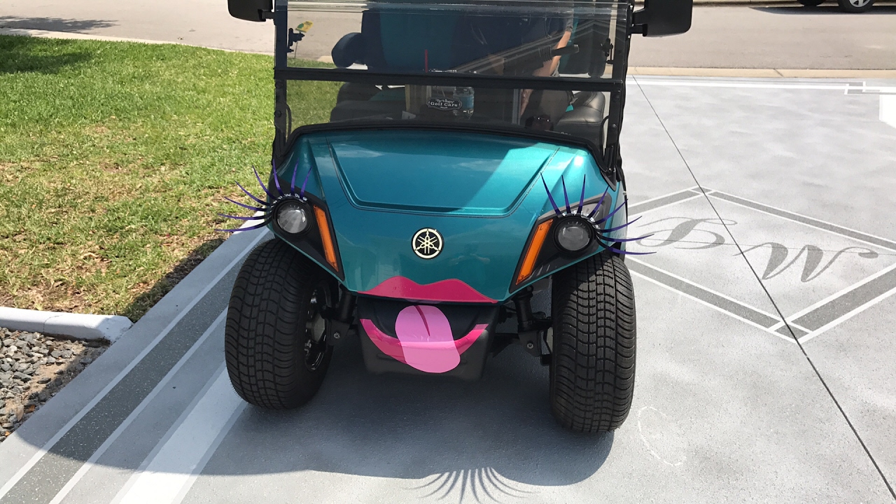Golf Cart adventures with Melody & Kali driving Miss Daisy in The Villages, FL 2017 melody maker