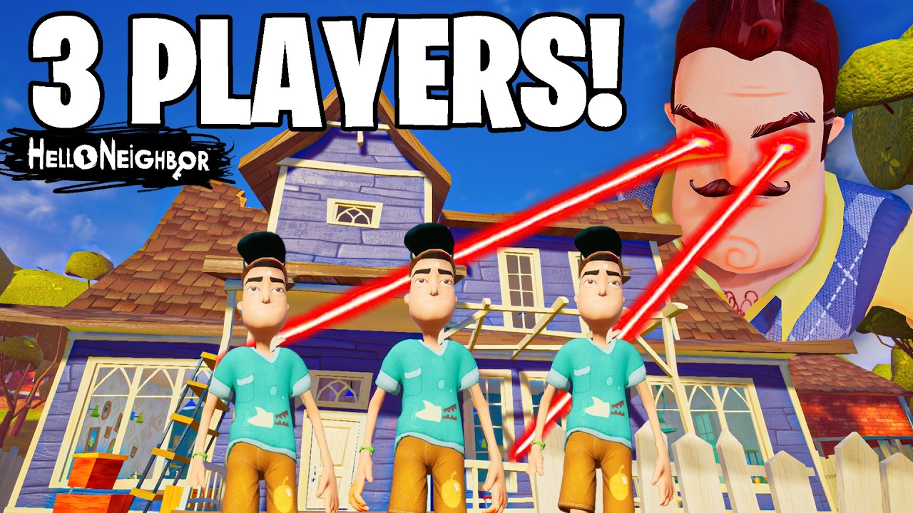 3 PLAYERS vs THE NEIGHBOR! | Hello Neighbor Multiplayer (100,000 SUBSCRIBER SPECIAL)