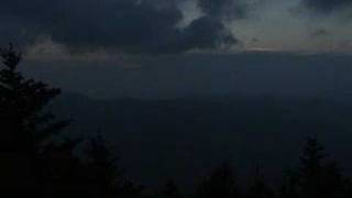 Time Lapse, sunset at Mt. Mitchell, NC