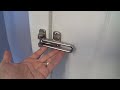 How to Open a Swing Bar (Hotel Latch) Lock from the Outside