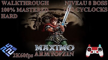 Maximo vs. Army of Zin Hard 100% MASTERED PCSX2 2K60fps Niveau 8 Boss : Les Cyclocks