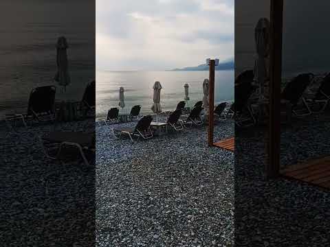 Akrata Beach Hotel SunSide - Summer in Greece - Sun Bed Relaxing side beach