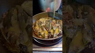 Satisfying sounds of frying eggplant with egg asmrsounds satisfying highlights short shorts