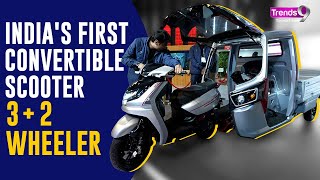 Convert Scooter Into Three Wheeler | Surge S32 Convertible | Bharat Mobility Expo 2024 #surge #hero