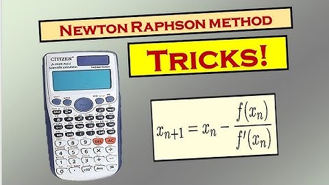 NEWTON RAPHSON METHOD - CALCULATOR TRICKS (TAGALOG TUTORIAL)