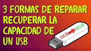 3 formas de recuperar la capacidad de un USB desde Linux