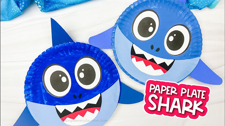 Shark Paper Plate Craft For Kids