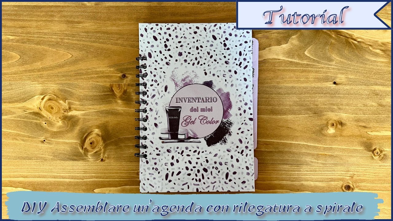 Scrapbooking tutorial | DIY Assemblare un'agenda con rilegatura a spirale