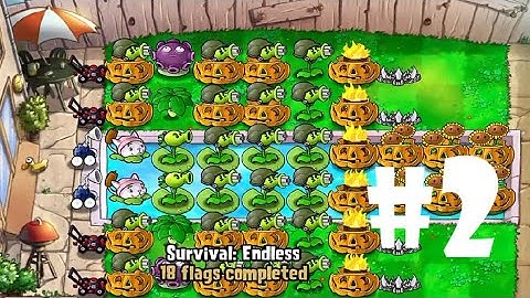 Plants vs Zombies | Survival: ENDLESS (26 Flags Completed) PART 2 (iOS Android)