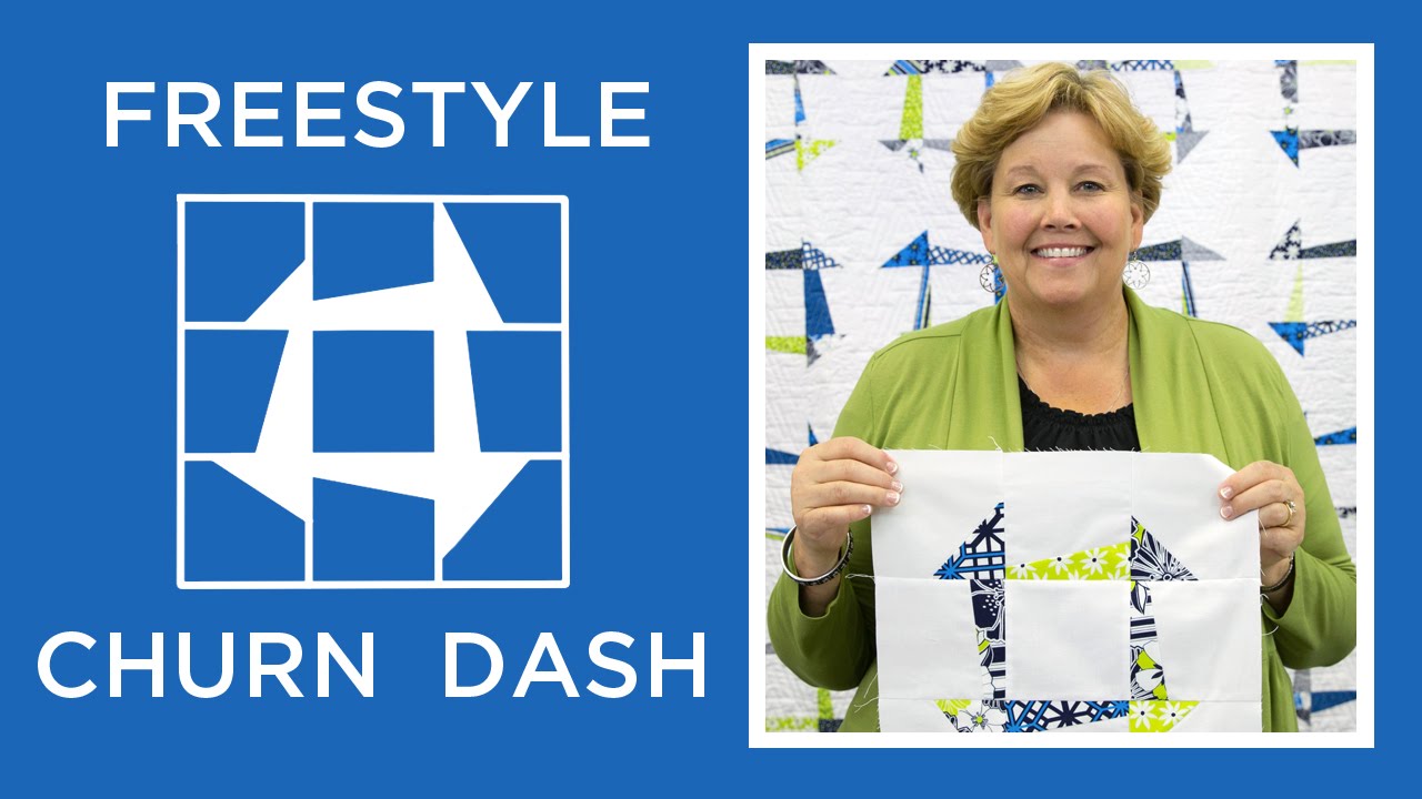 Make An Easy Freestyle Churn Dash Quilt With Jenny Doan Of Missouri Star Video Tutorial Missouri Star Quilt Company Missouri Star Quilt Churn Dash Quilt