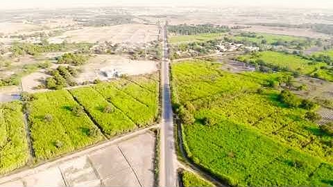 Tando Adam Road Drone View Beautiful Sindh Pakistan 🇵🇰💚