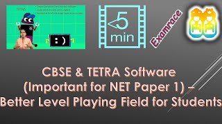 CBSE & TETRA Software (Important for NET Paper 1) - Better Level Playing Field for Students screenshot 5