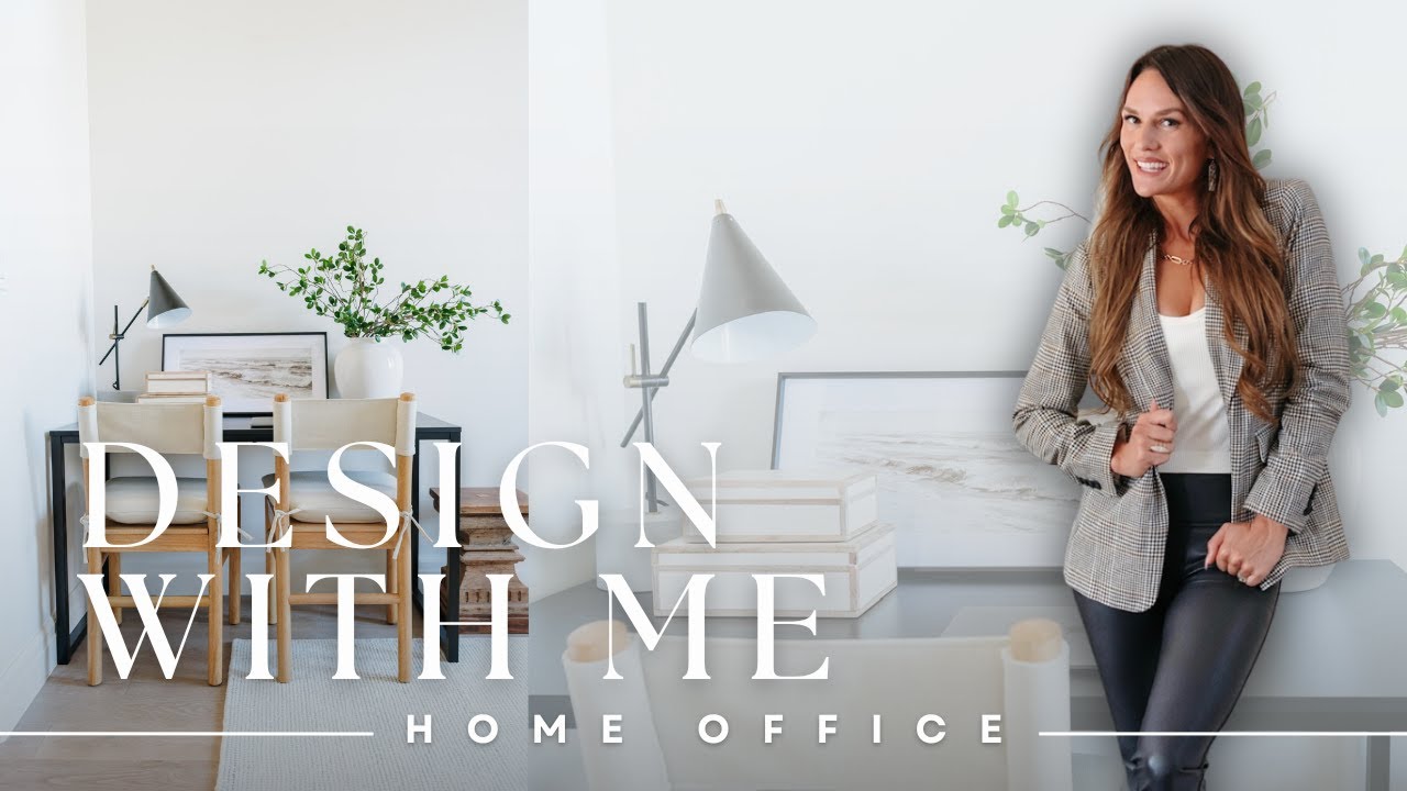 Neutral OFFICE Design with Products!! Design with ME!! (PEACEFUL ZEN WORKSPACE)